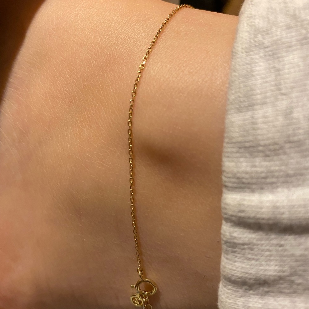 14K Gold Chain Anklet